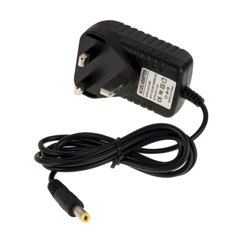 Adaptateur d'alimentation CA de 100-240 V à CC 6 V 2 A avec colonne UK, pointe : 5,5 x 2,1 mm, longueur de cavo : environ 1,2 m, prise UK DC 6V 2A