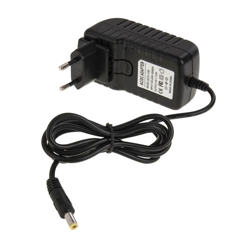 Spina UE 4 in 1 + Spina USA + Spina UK + Spina AU Adaptateur d'alimentation CA de 100-240 V à CC 12 V 3 A, pointe : 5,5 x 2,1 mm, longueur de trou : environ 1,2 m, prise EU+US+UK+AU