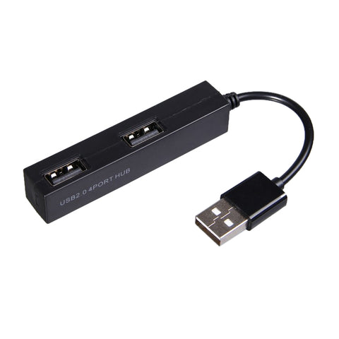 HUB USB 2.0 a 4 porte ad alta velocità, USB Splitter(Black)
