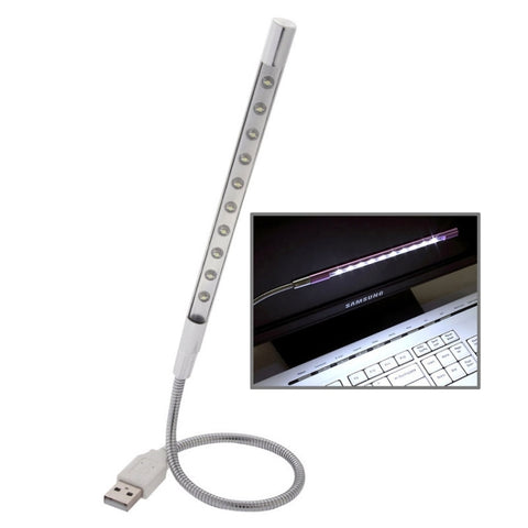 Luce LED USB portatile ultra luminosa a 10 LED