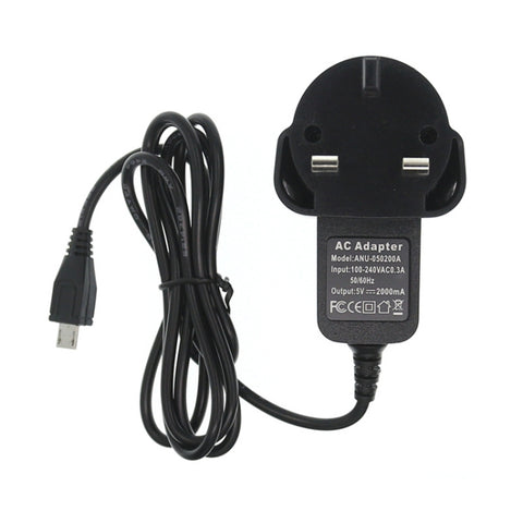 Caricabatterie micro USB per tablet PC/telefono cellulare, uscita: 5 V/2 A, presa UK, 5V 2A Micro USB UK Plug
