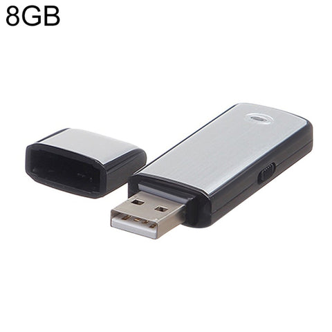 Enregistreur vocal USB + disco flash USB de 8 Go, 8 Go