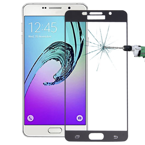 Per Galaxy A7 (2016) / A710 0,26 mm 9H Durezza superficiale Pellicola a schermo intero in vetro temperato serigrafato antideflagrante