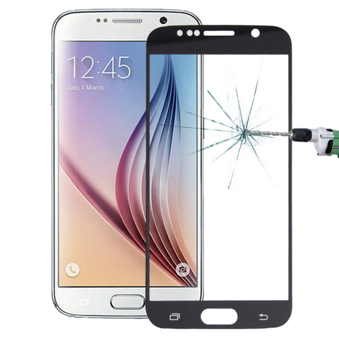 Per Galaxy S6 / G920 0,26 mm 9H Durezza superficiale Pellicola a schermo intero in vetro temperato serigrafato antideflagrante