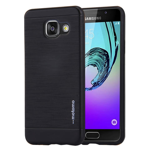 MOTOMO per Galaxy A7 (2016) / A710 Metallo spazzolato + Custodia protettiva in TPU, For Galaxy A7 (2016) / A710