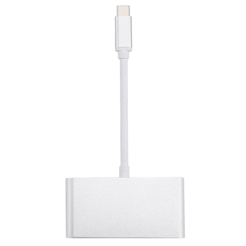 4 en 1 3 portes USB 3.0 et adaptateur répartiteur hub pour USB-C/Type-C femme et USB-C/Type-C mâle, 3xUSB 3.0 + Type-c