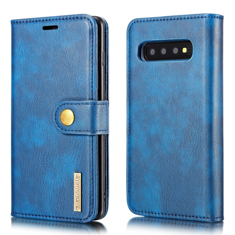 DG.MING Custodia in pelle magnetica staccabile con texture Crazy Horse per Samsung Galaxy S10 E, con supporto, slot per carte e portafoglio, For Samsung Galaxy S10 E, Galaxy S10 E
