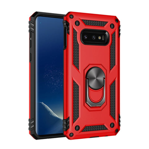 Custodia protettiva Sergeant Armour antiurto in TPU + PC per Galaxy S10e, con supporto per rotazione a 360 gradi, For Galaxy S10e