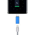 8 Pin Female to USB-C Male Metal Shell Adapter for Fast