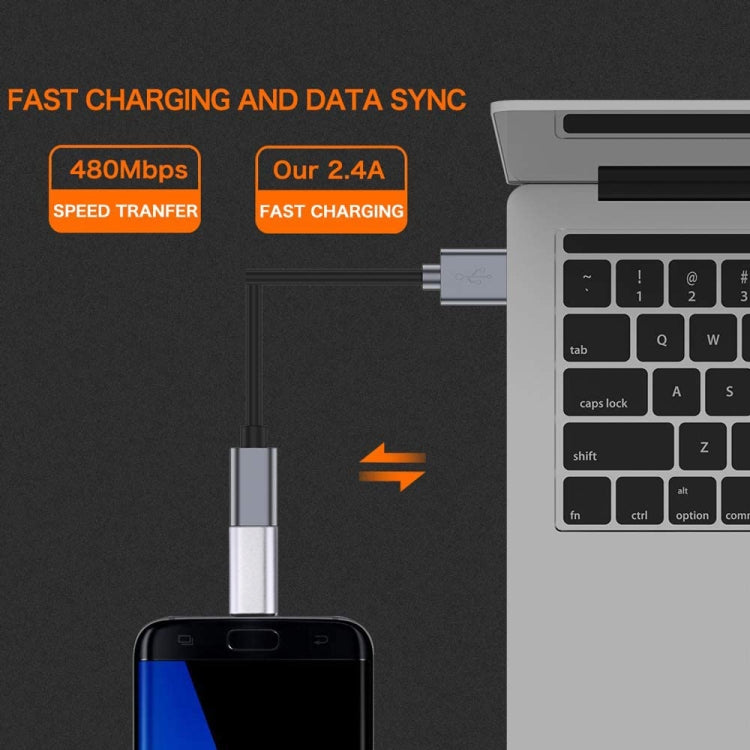 8 Pin Female to USB-C Male Metal Shell Adapter for Fast