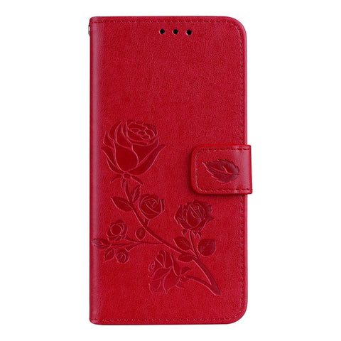 Per Galaxy S9 Custodia in pelle PU ambientale con ribaltamento orizzontale in rilievo rosa con supporto, slot per carte e portafoglio, For Galaxy S9, For Samsung Galaxy S9