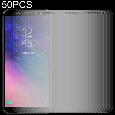 Pellicola in vetro temperato da 50 pezzi 0,26 mm 9H 2,5D per Galaxy A6+ (2018), For Galaxy A6+ (2018)