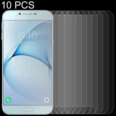 Pellicola in vetro temperato da 10 pezzi 0,26 mm 9H 2,5D per Galaxy A8 (2016), For Galaxy A8 (2016)(10 PCS)