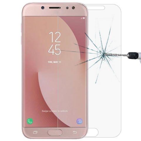 Pellicola in vetro temperato con bordo arcuato da 0,26 mm 9H 2.5D per Galaxy J7 Pro / J730, For Galaxy J7 Pro / J730