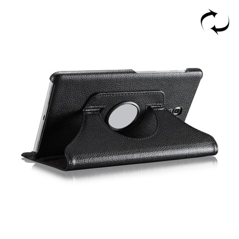 Custodia in pelle con rotazione orizzontale con trama litchi e rotazione di 360 gradi per Galaxy Tab A 10.5 T590/T595/T597, con supporto