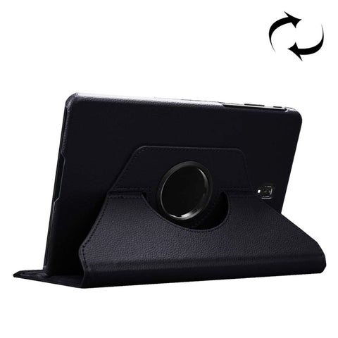 Custodia in pelle con rotazione orizzontale con trama litchi e rotazione di 360 gradi per Galaxy Tab S4 10.5 T830 / T835, con supporto, Per Galaxy Tab S4 10.5 T830 / T835