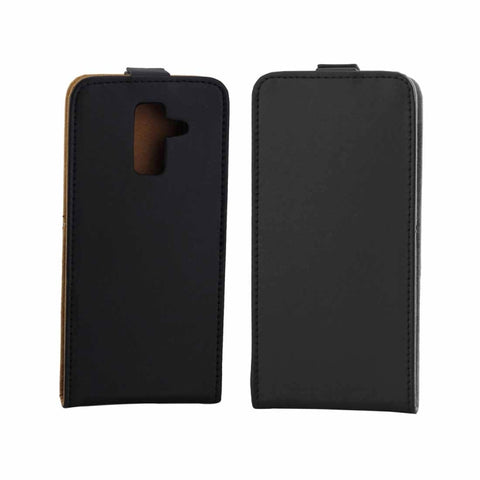 Custodia in pelle TPU con chiusura verticale stile business per Samsung Galaxy A6 Plus (2018), con slot per schede, For Samsung Galaxy A6 Plus (2018)