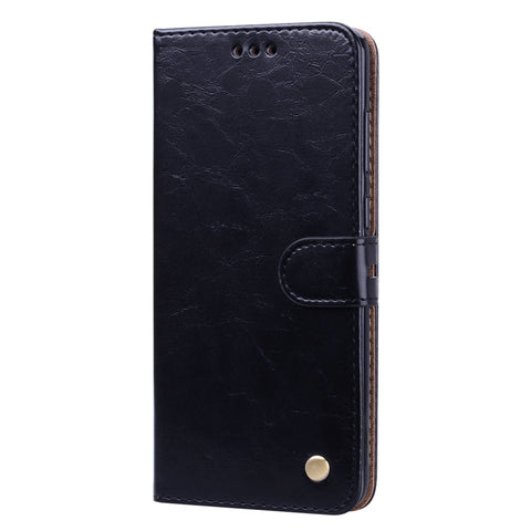 Custodia in pelle a vibrazione orizzontale con texture a cera d'olio stile business per Samsung Galaxy A9 (2018) / A9s, con supporto, slot per carte e portafoglio c, For Galaxy A9 (2018) / A9s