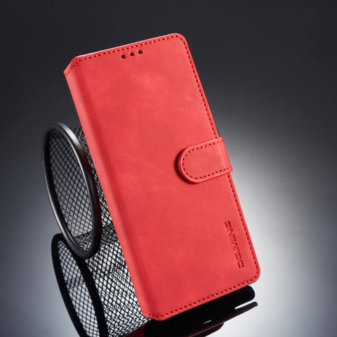 DG.MING Custodia a libro orizzontale retrò con lato olio per Galaxy Note9, con supporto, slot per carte e portafoglio, Galaxy Note9