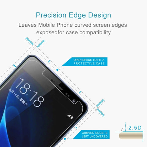 50 pezzi per Galaxy J3 (2017) (versione UE) 0,26 mm 9H Durezza superficiale 2,5D Pellicola per schermo in vetro temperato a schermo intero antideflagrante, For Galaxy J3 (2017) (EU Version) (50 PCS) - Novalix Store