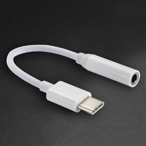 Convertitore adattatore USB-C/Type-C maschio a femmina audio da 3,5 mm da 12,5 cm, 12.5cm Type-C to 3.5mm