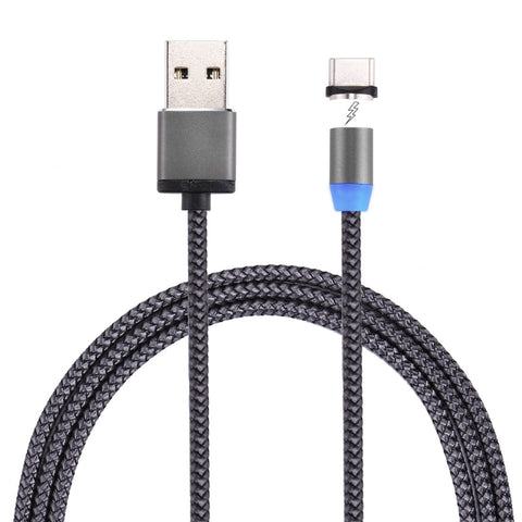 Cavo di ricarica magnetico potente da USB-C / Type-C a USB 2.0 con rotazione di 360 gradi, 1 m, con indicatore LED