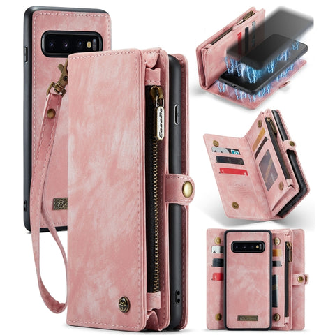 Per Samsung Galaxy S10+ CaseMe-008 Custodia per telefono in pelle flip multifunzionale staccabile, For Samsung Galaxy S10+