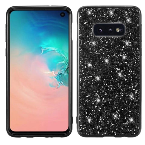 Custodia protettiva in TPU antiurto con polvere glitterata per Galaxy S10+, For Galaxy S10+