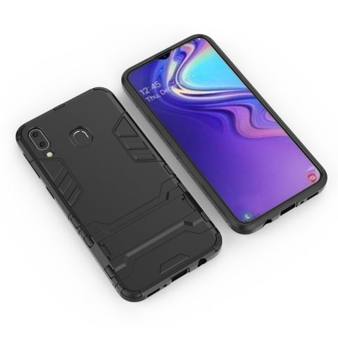 Custodia antiurto in PC + TPU per Galaxy M20, con supporto, Galaxy M20, For Samsung Galaxy M20