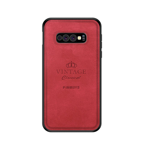 PINWUYO Custodia protettiva antiurto impermeabile per PC + TPU + pelle per Galaxy S10e, For Galaxy S10e