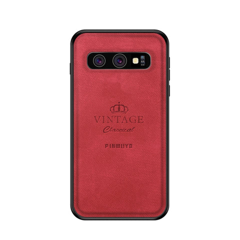 PINWUYO Custodia protettiva antiurto impermeabile per PC + TPU + pelle per Galaxy S10, For Galaxy S10