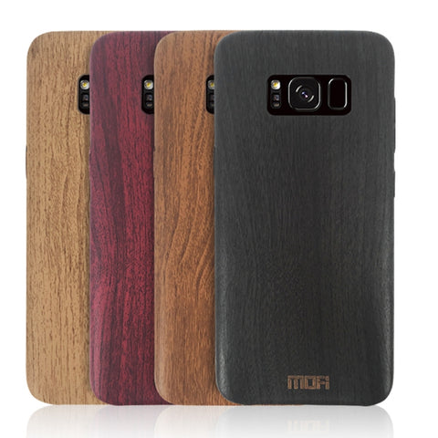 MOFI per Galaxy S8 Custodia protettiva in TPU con texture in legno, For Galaxy S8