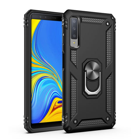 Sergeant Armor Custodia protettiva antiurto in TPU + PC per Galaxy A7 2018, con supporto per rotazione a 360 gradi, For Galaxy A7 2018