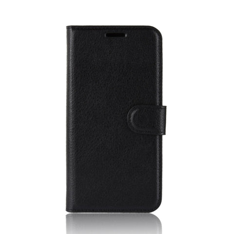 Custodia in pelle con chiusura orizzontale con texture Litchi per Galaxy S10, con portafoglio, supporto e slot per carte, For Galaxy S10, Galaxy S10