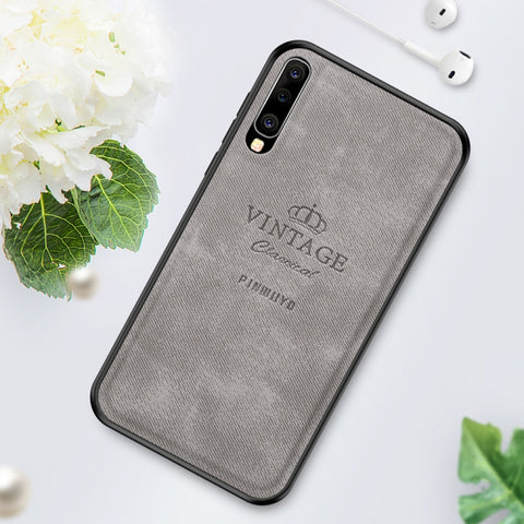 PINWUYO Custodia protettiva antiurto impermeabile per PC + TPU + pelle per Galaxy A50, For Galaxy A50