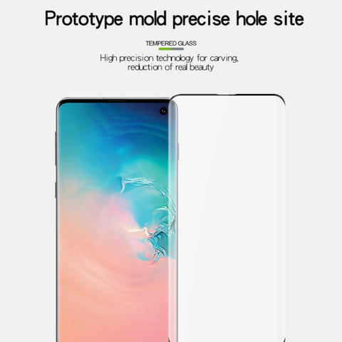 Pellicola in vetro temperato a schermo intero curvato a caldo 3D MOFI 9H per Galaxy S10, Galaxy S10