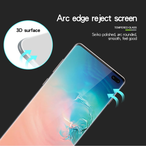 Pellicola in vetro temperato a schermo intero curvato a caldo 3D MOFI 9H per Galaxy S10+, Galaxy S10+