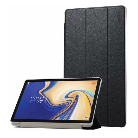 ENKAY Étui en Cuir PU avec Flip Orizzontale avec Texture Serica pour Galaxy Tab S4 10.5 / T835, avec Support Trois Pieghevoli et Fonction Veille/Réveil, Pour Galaxy Tab S4 10.5, Galaxy Tab S4 10.5