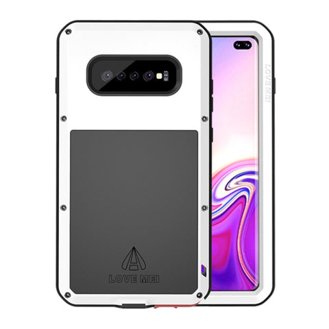LOVE MEI Custodia combinata potente antipolvere, antiurto, antispruzzo, metallo + silicone per Galaxy S10+, For Galaxy S10+