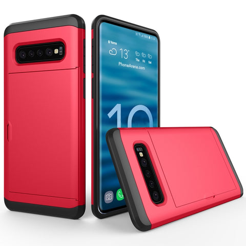 Custodia protettiva antiurto per Galaxy S10, con slot per schede, For Galaxy S10, Galaxy S10