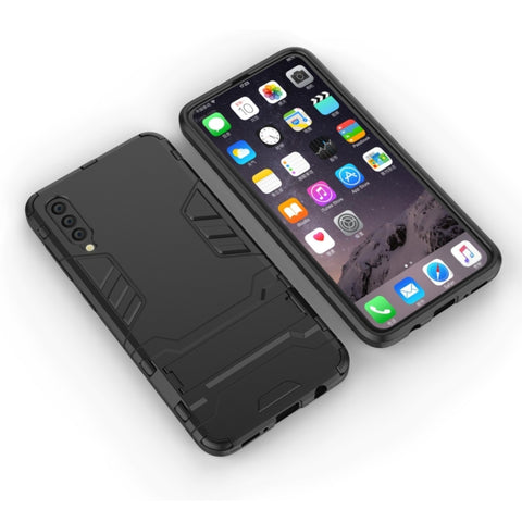 Custodia antiurto in PC + TPU per Galaxy A50, con supporto