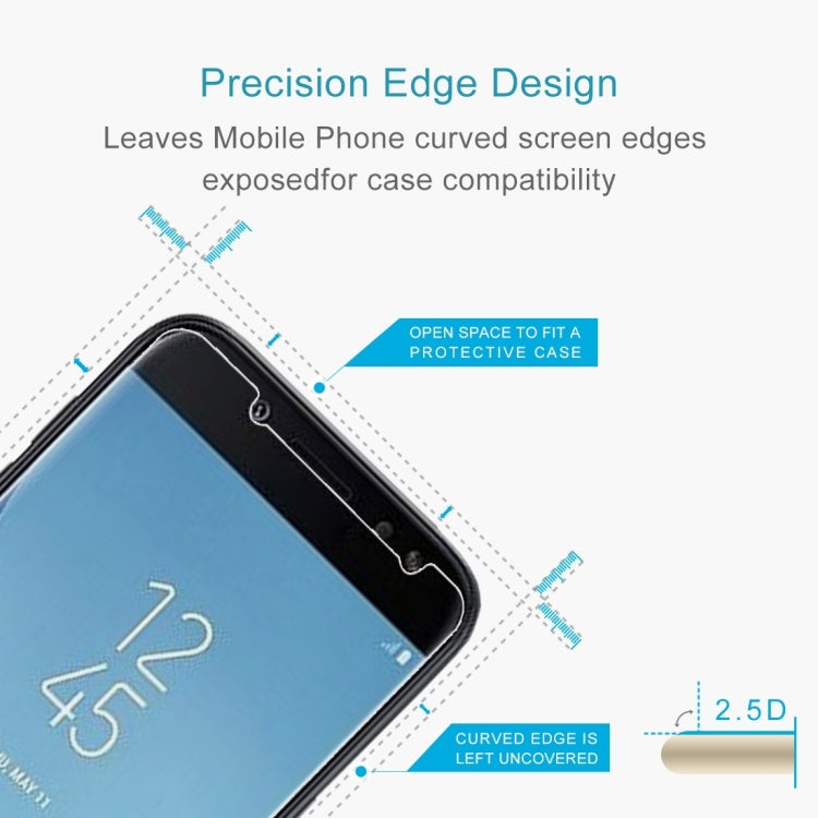 10 PCS 0.26mm 9H 2.5D Tempered Glass Film for Galaxy J4 (2018), For Galaxy J4 (2018)(10 PCS)
