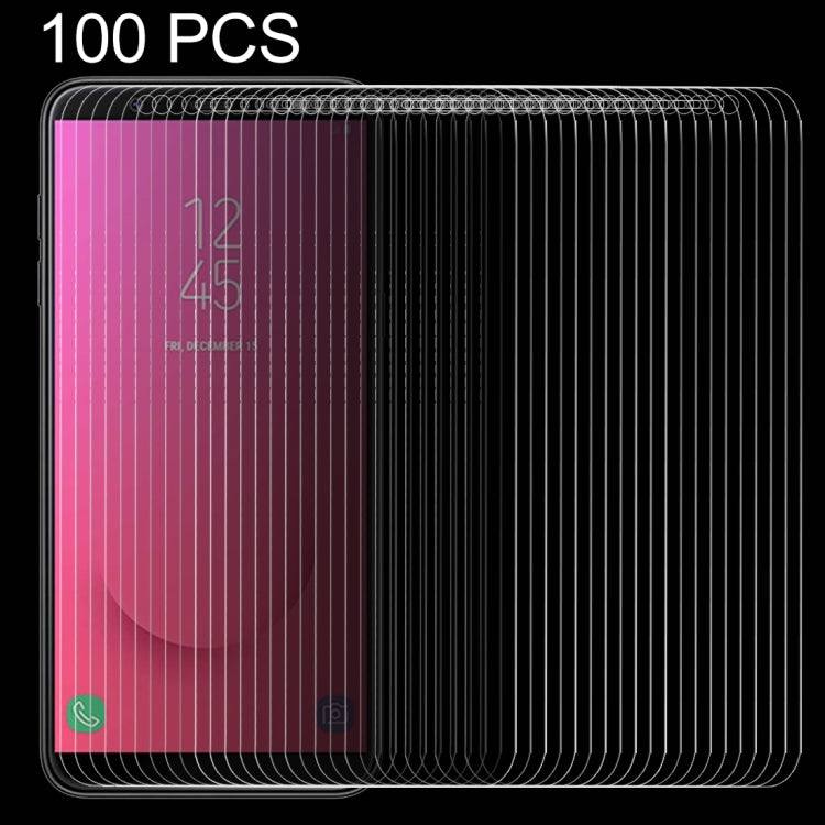 100 PCS 0.26mm 9H 2.5D Tempered Glass Film for Galaxy J8 (2018), Galaxy J8 (2018) (100 PCS)