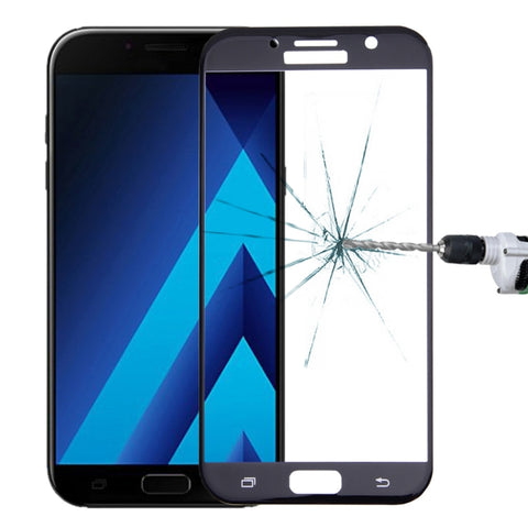 Per Galaxy A7 (2017) / A720 0,26 mm 9H Durezza superficiale Pellicola a schermo intero curvo in vetro temperato serigrafato antideflagrante, For Galaxy A7 (2017) 0.26mm, For Galaxy A7 (2017)