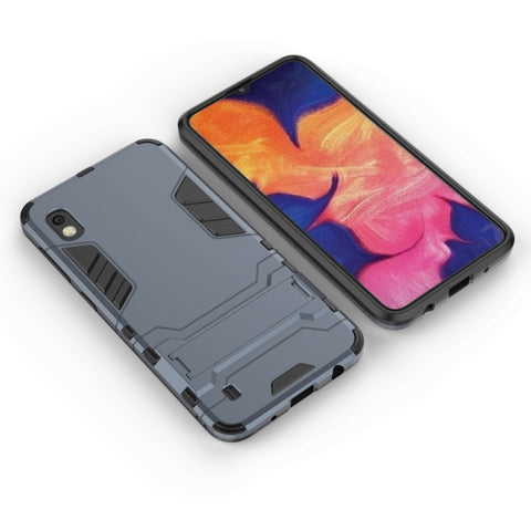 Custodia antiurto in PC + TPU per Galaxy A10, con supporto