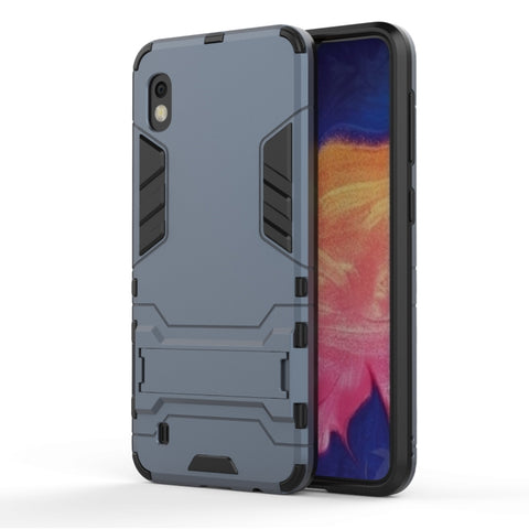 Custodia antiurto in PC + TPU per Galaxy A10, con supporto
