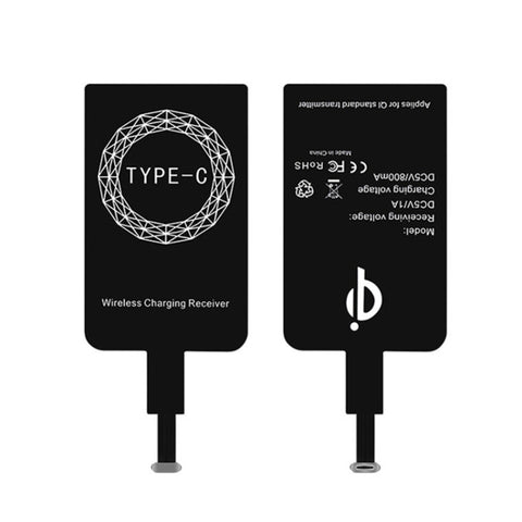 Ricevitore di ricarica wireless standard Qi da 5 V 800 mA con porta USB-C/Type-C, For Type-C Phones