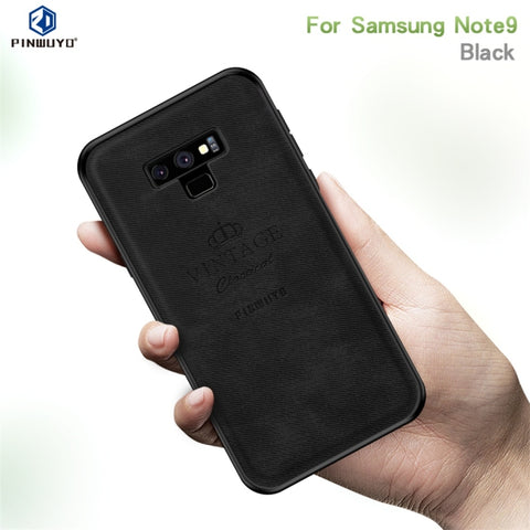 PINWUYO Custodia protettiva antiurto impermeabile per PC + TPU + pelle per Galaxy Note 9, For Galaxy Note 9