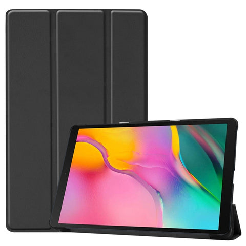 Étui en cuir PU Custer Texture avec structure horizontale pour Galaxy Tab A 10.1 2019 (T515 / T510), avec support triple et fonction de suspension/support, pour Galaxy Tab A 10.1 2019 (T515 / T510)