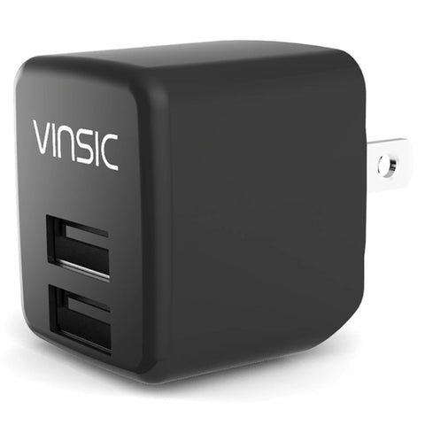 Adattatore USB da Muro Vinsic 12W 5V 2.4A con doppia uscita